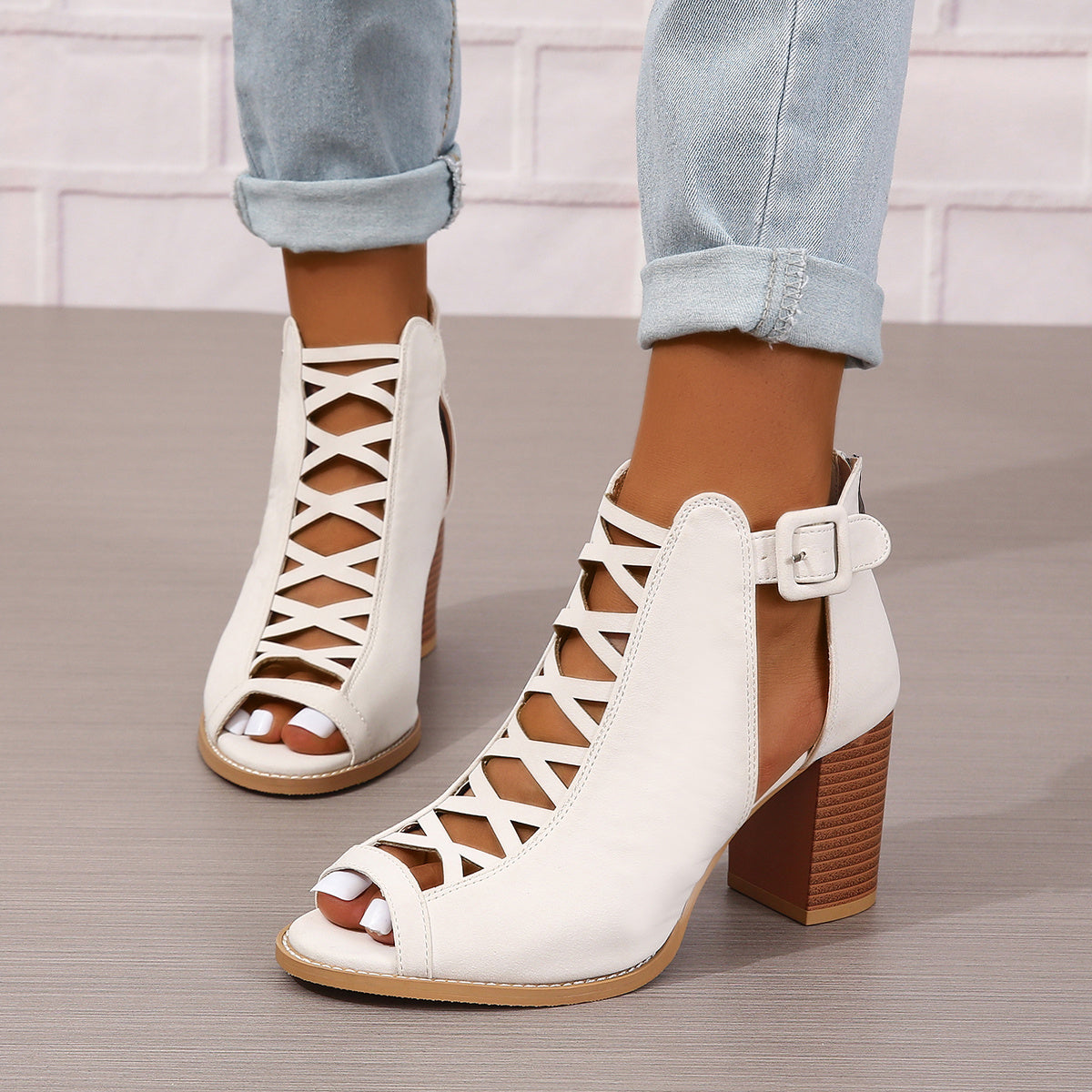 Thick Heel High Heel Sandals