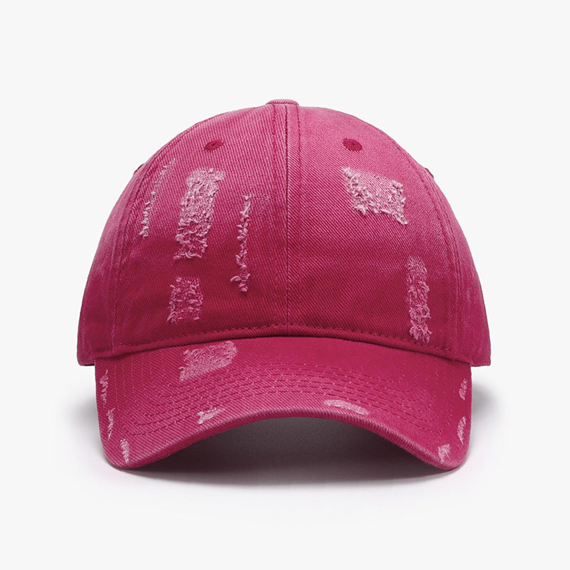 Distressed Cotton Baseball Hat