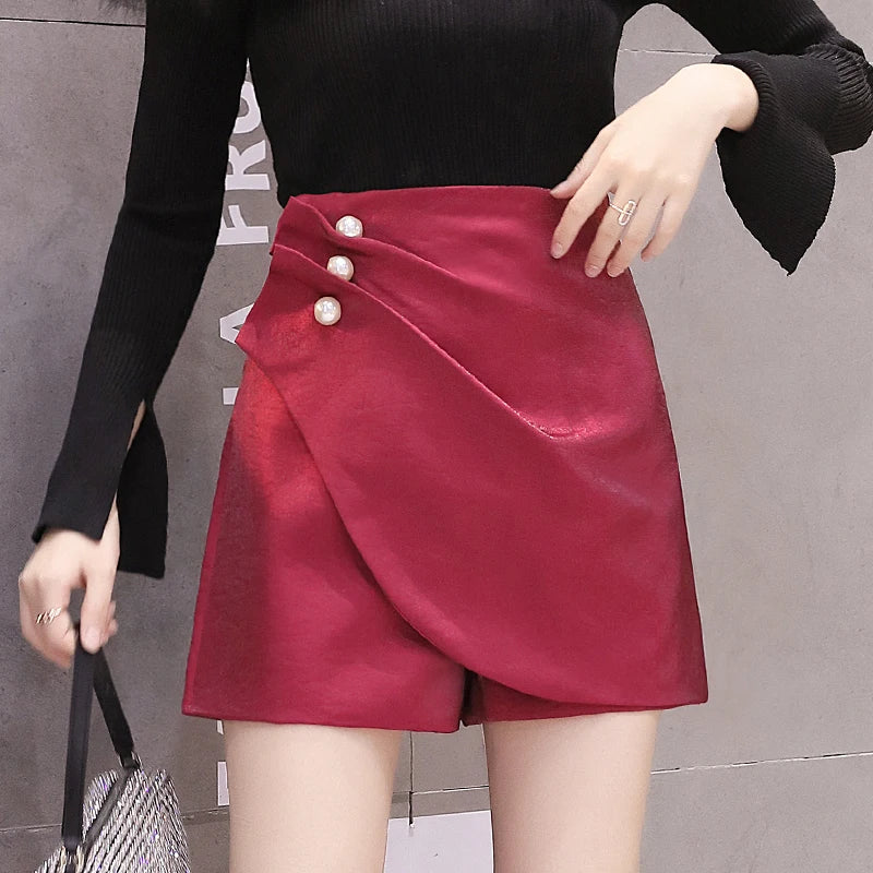  Women's High Waist A-Line Skirt 