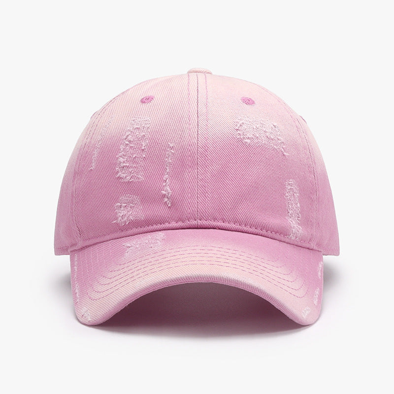 Distressed Cotton Baseball Hat