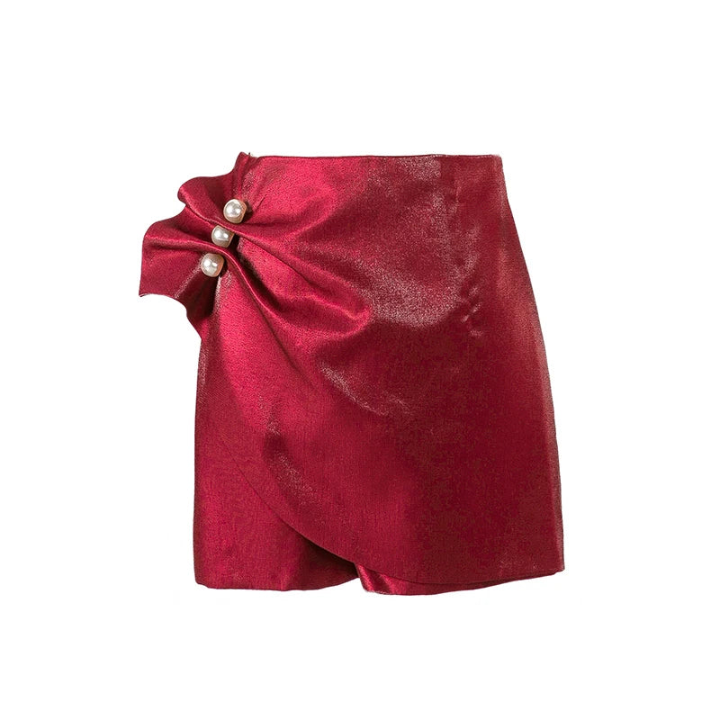  Women's High Waist A-Line Skirt 