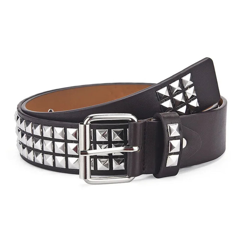   Studded Punk Rock Belt with Pin Buckle 