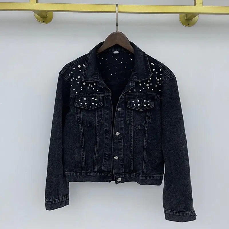 Bold Embellished Denim Jacket